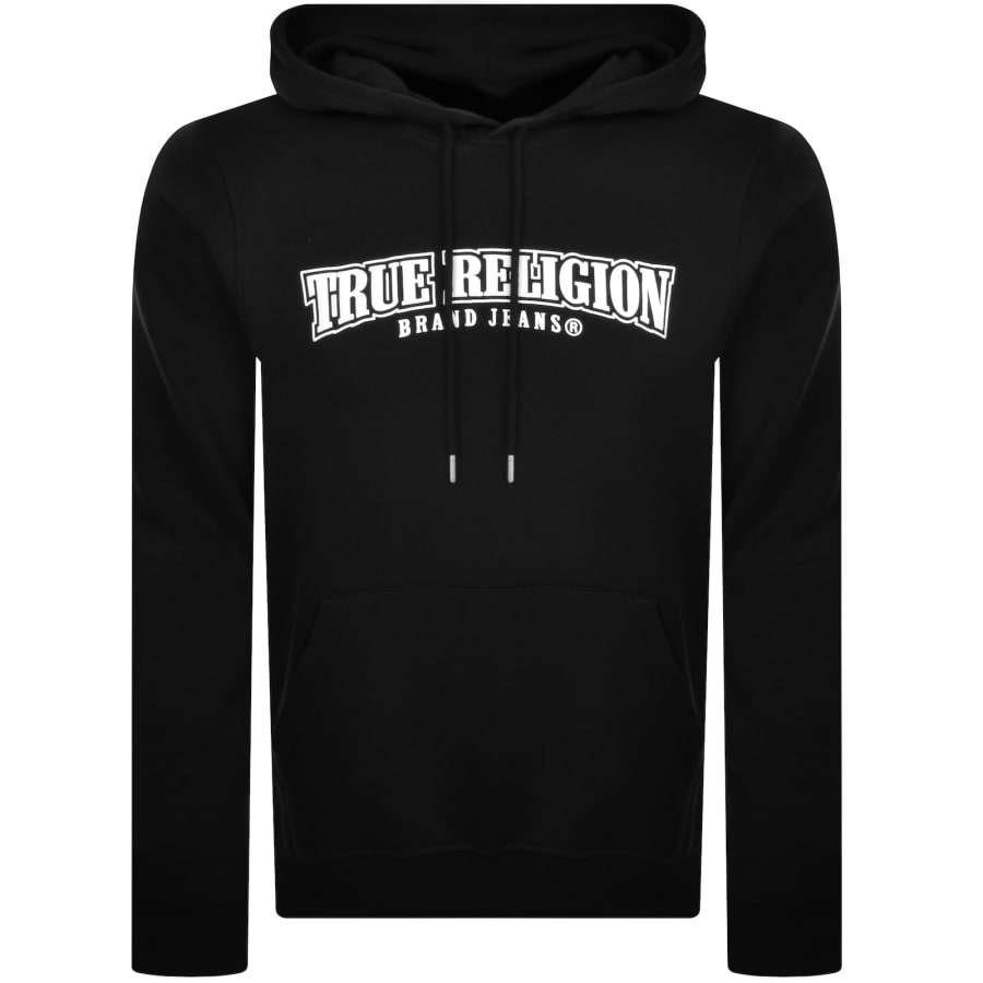True Religion Painted Hoodie Black | Mainline Menswear
